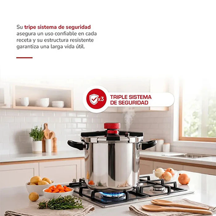 OLLA THOMAS TH-MOP10I 10L PRESION ACERO INOX 4