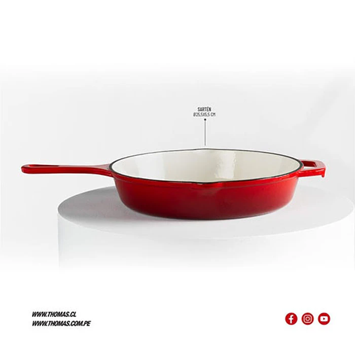 SARTEN THOMAS TH-MS25R HIERRO FUND 25CM 5