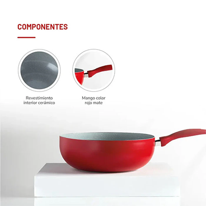 SARTEN THOMAS TH-MWK28R CHEF 28CM WOK 3