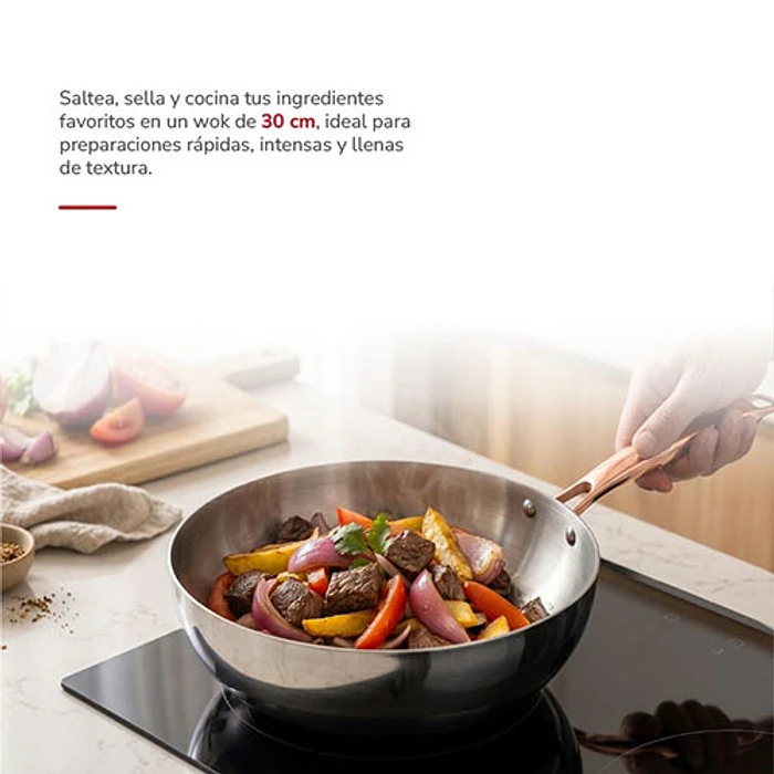 SARTEN THOMAS TH-MWK30I CHEF 30CM WOK 3