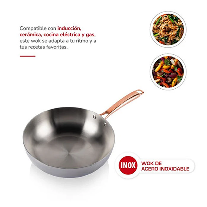 SARTEN THOMAS TH-MWK30I CHEF 30CM WOK 4