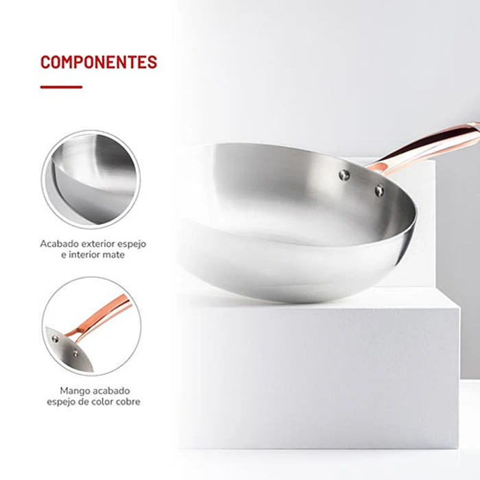 SARTEN THOMAS TH-MWK30I CHEF 30CM WOK 5