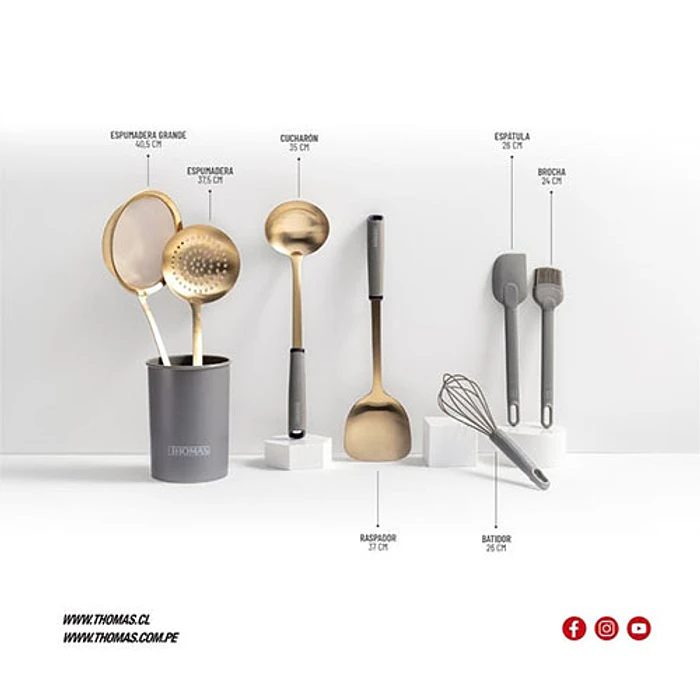 SET UTENCILIOS THOMAS TH-MUT08D  X8 ACERO INOX 2