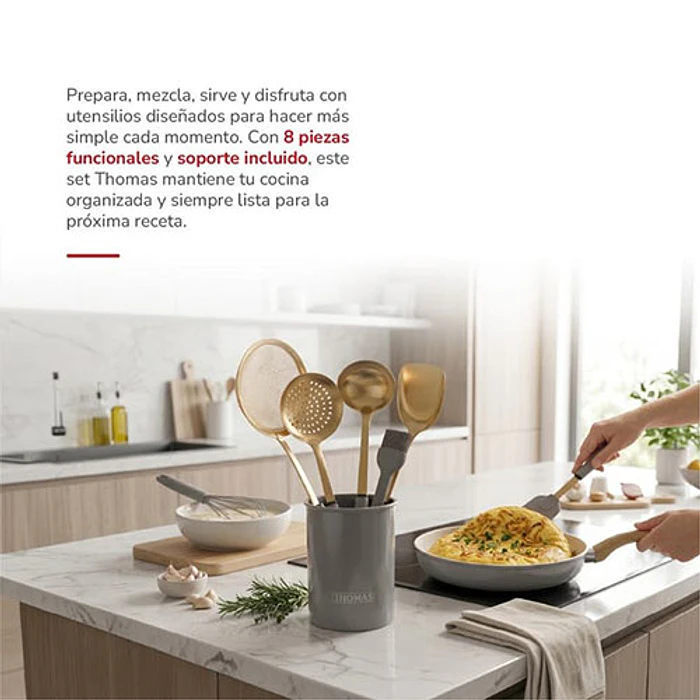 SET UTENCILIOS THOMAS TH-MUT08D  X8 ACERO INOX 4