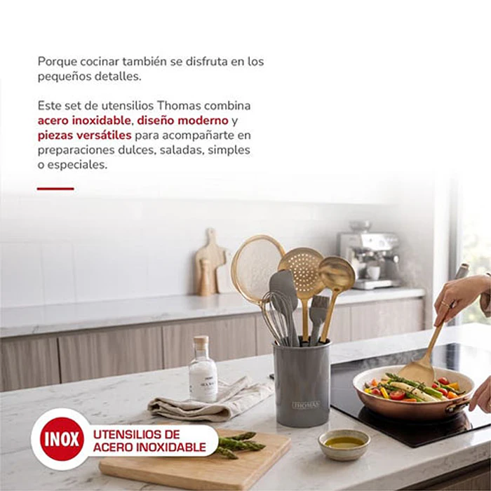 SET UTENCILIOS THOMAS TH-MUT08D  X8 ACERO INOX 5