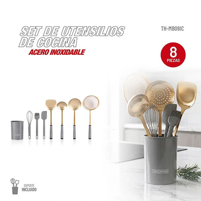SET UTENCILIOS THOMAS TH-MUT08D  X8 ACERO INOX 6