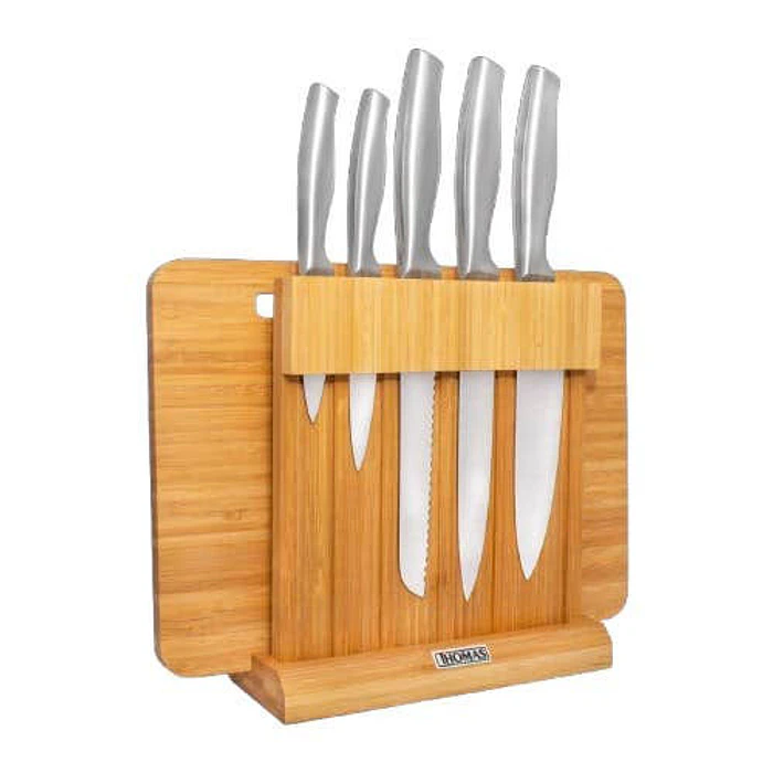 CUCHILLERIA THOMAS THM-05T SET 7 PZA CUCHILLO + TABLA 1