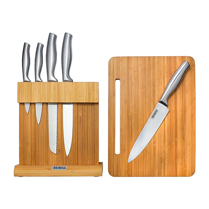 CUCHILLERIA THOMAS THM-05T SET 7 PZA CUCHILLO + TABLA 4