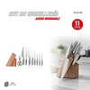 CUCHILLERIA THOMAS TH-MT11M SET 11PZAS CUCHILLO CHEF 2