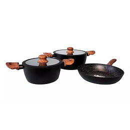 BATERIA DE COCINA KEEP 485083 5PZ GRANITE