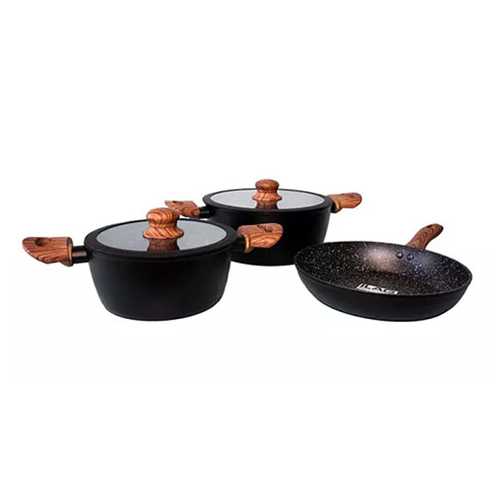 BATERIA DE COCINA KEEP 485083 5PZ GRANITE 1