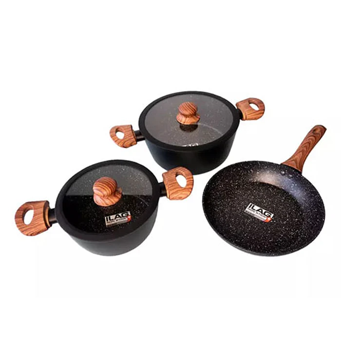 BATERIA DE COCINA KEEP 485083 5PZ GRANITE 2