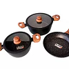 BATERIA DE COCINA KEEP 485083 5PZ GRANITE 2