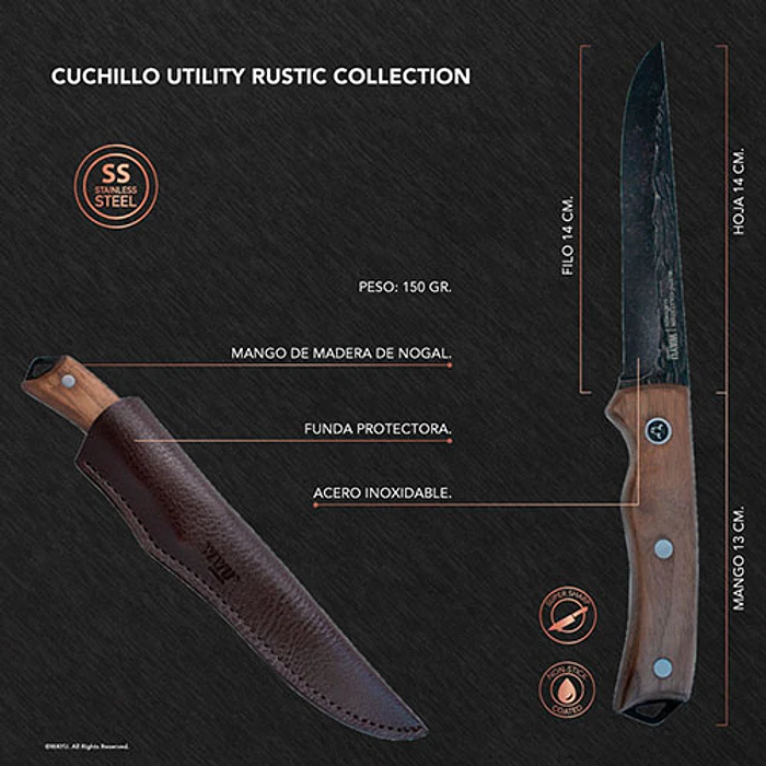 CUCHILLERIA WAYU 539328 CUCHILLO UTILITY KNIFE 2