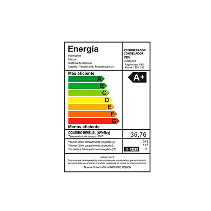 REFRIGERADOR 2PTA NF FDV 15371 ALASKA SIDE 521 LITROS 5