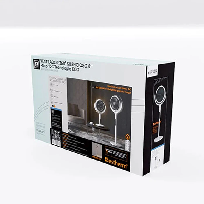 VENTILADOR BESTHERM FJD20-23AR CIRCULADOR 3D 8
