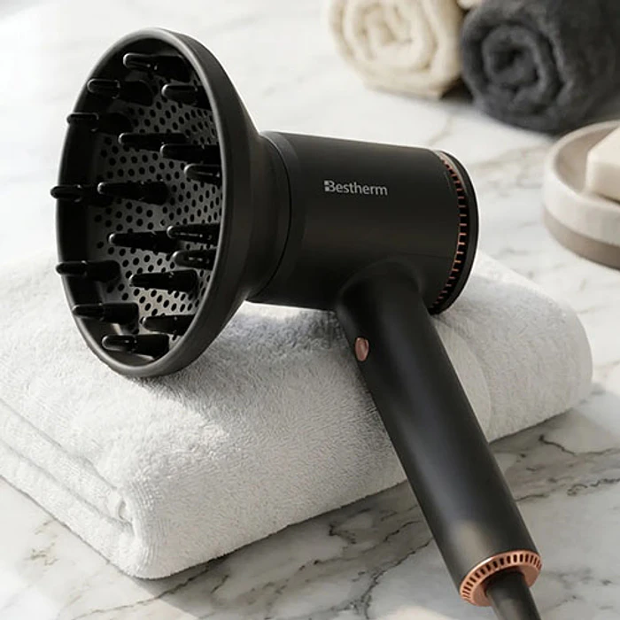 SECADOR PELO BESTHERM DEH70E BLDC NEGRO 5