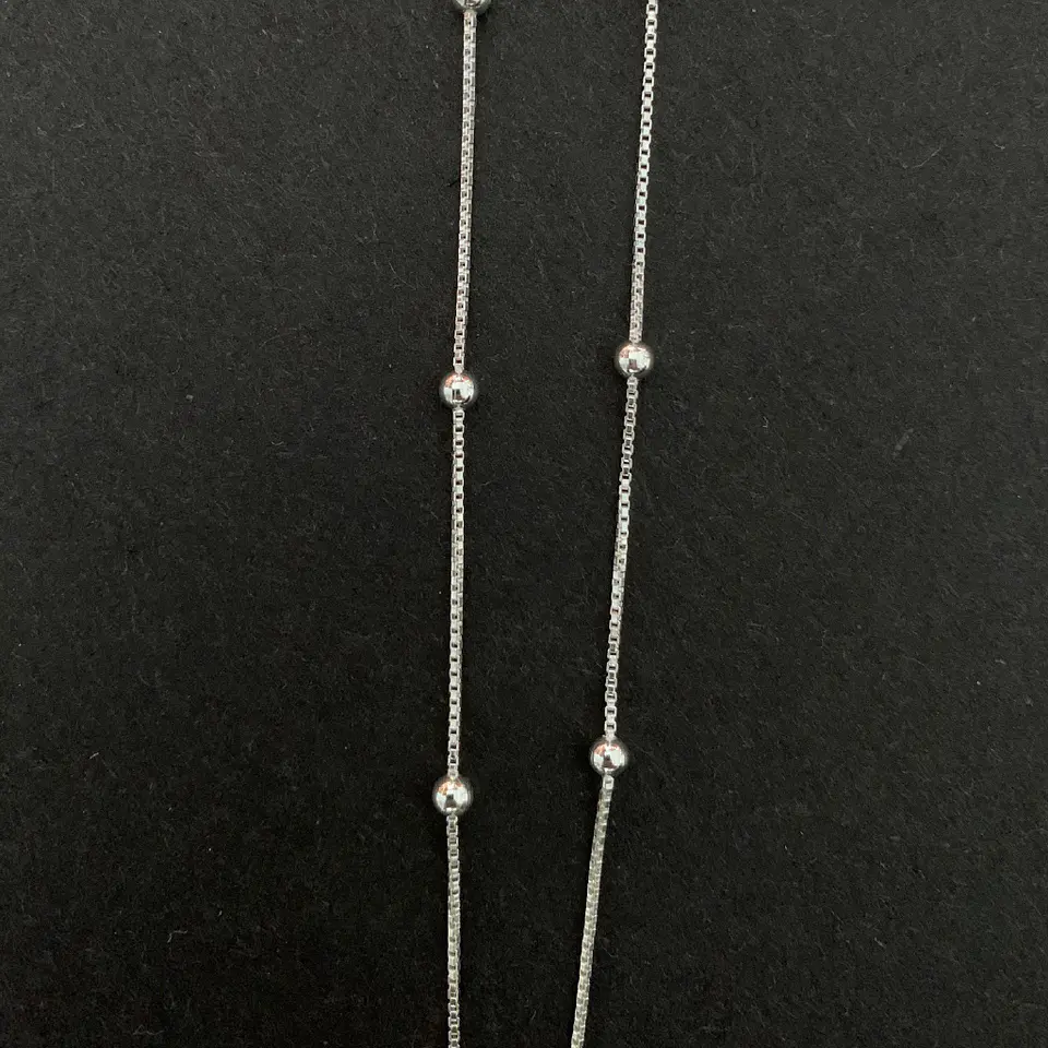 CADENA VENECIANA PELOTITAS | PLATA 1