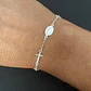 PULSERA VIRGEN DE LOS RAYOS Y CRUZ | PLATA - Miniatura 1