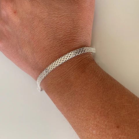 PULSERA TRAMADA | PLATA