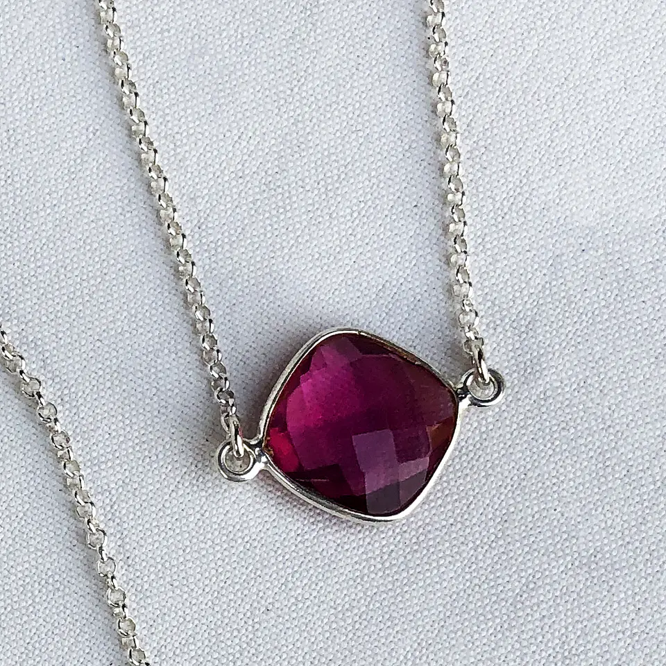 pulsera conector piedra | PLATA 2