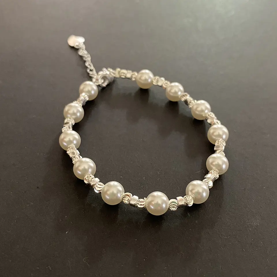 pulsera perlas classic | PLATA 1