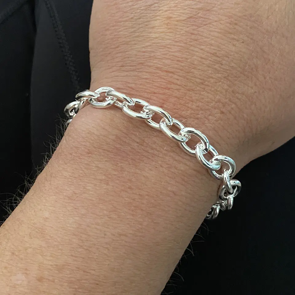 pulsera cadena gruesa | PLATA 1