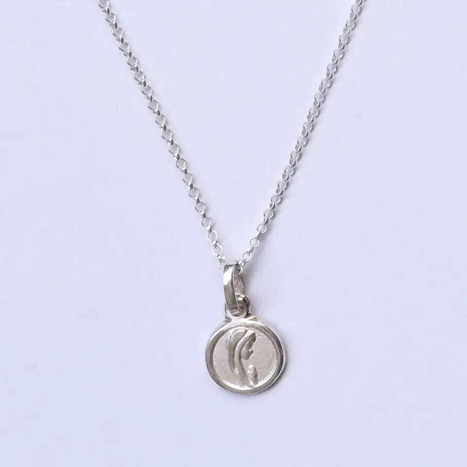 colgante virgen niña | PLATA 3