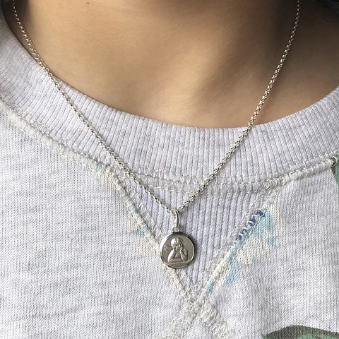 colgantes ángel de la guarda | PLATA