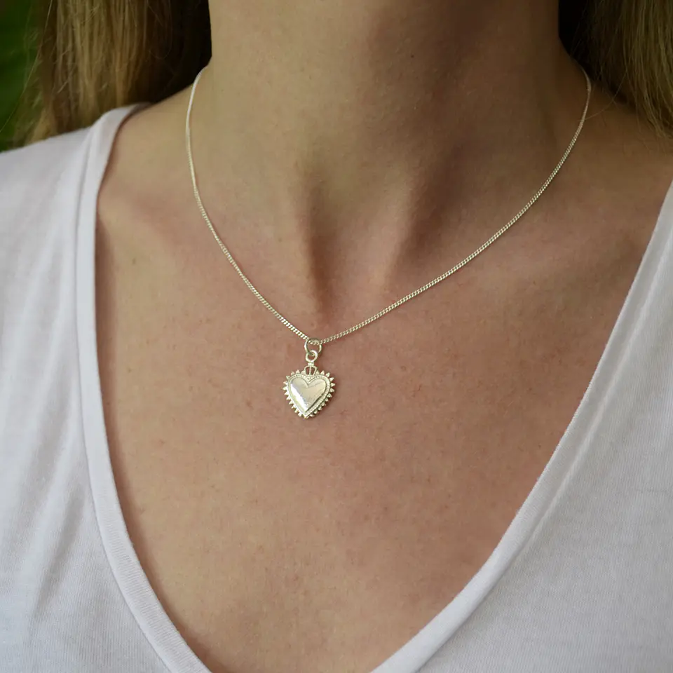 colgantes corazón detente | PLATA 10