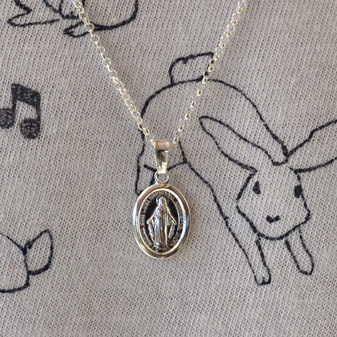 colgante virgen de los rayos | PLATA