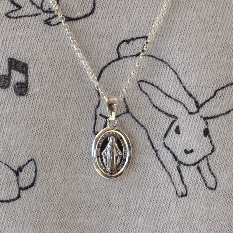 colgante virgen de los rayos | PLATA 1