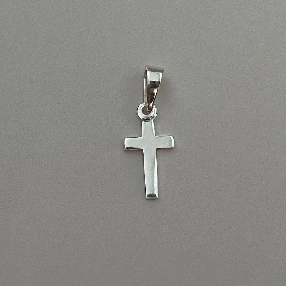 colgantes cruz lisa | PLATA 5