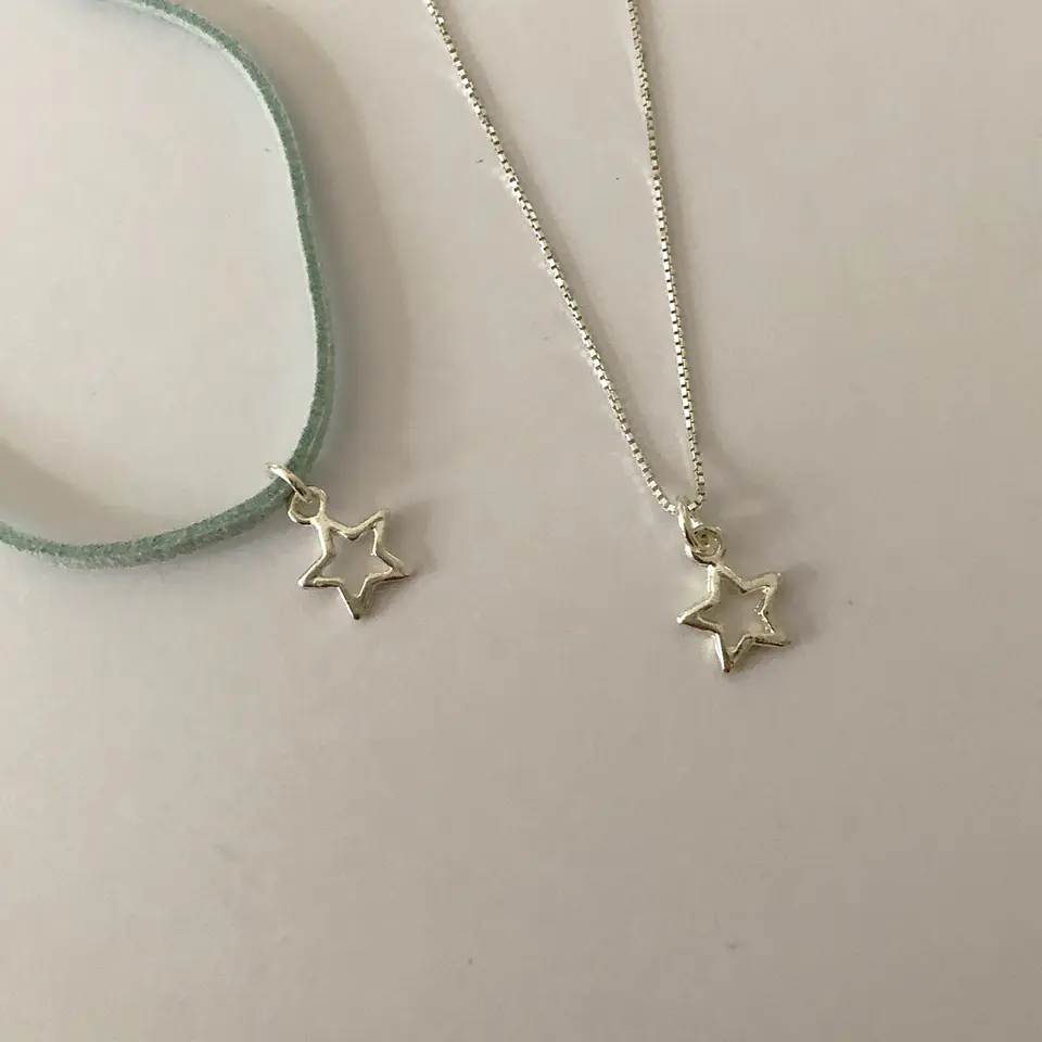 colgantes estrellas huecas | PLATA 1