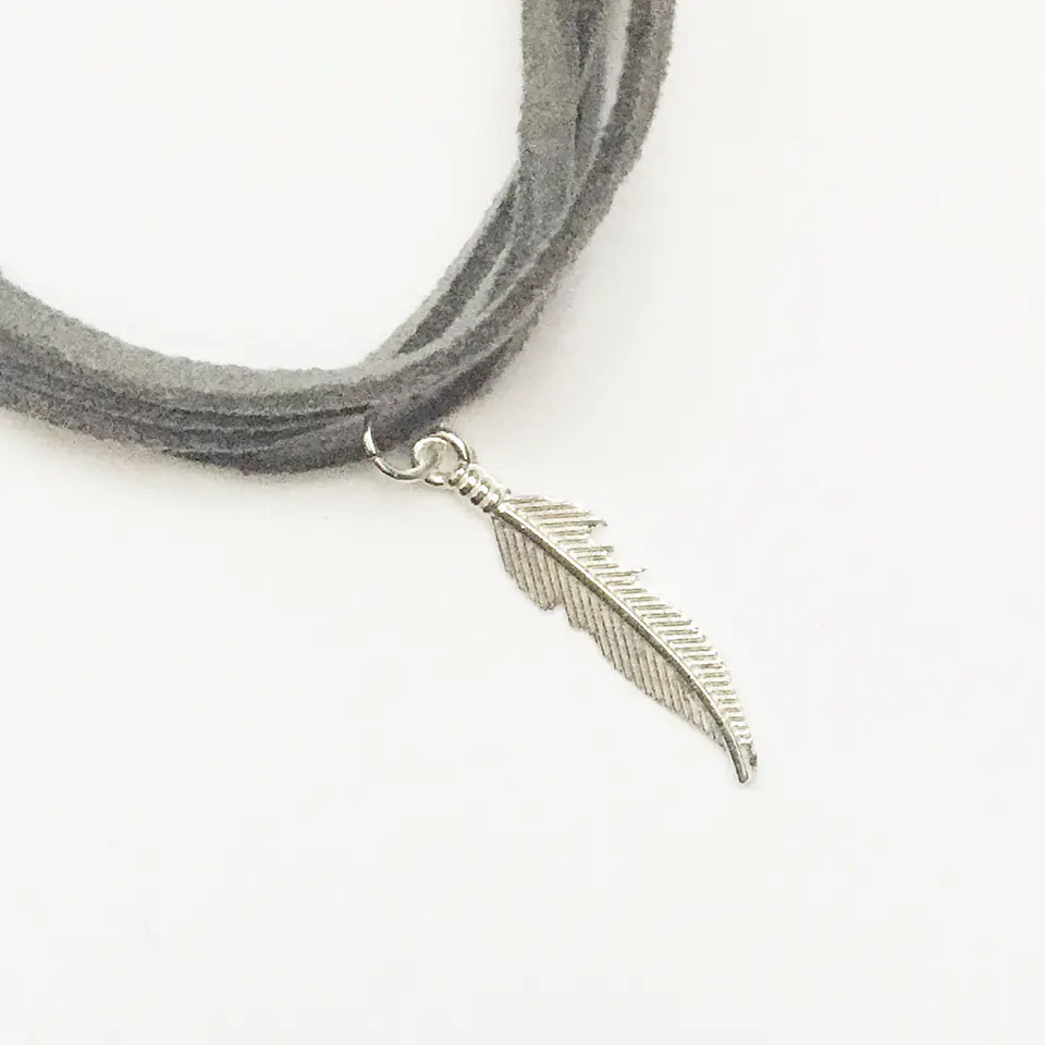 colgante pluma | PLATA 1
