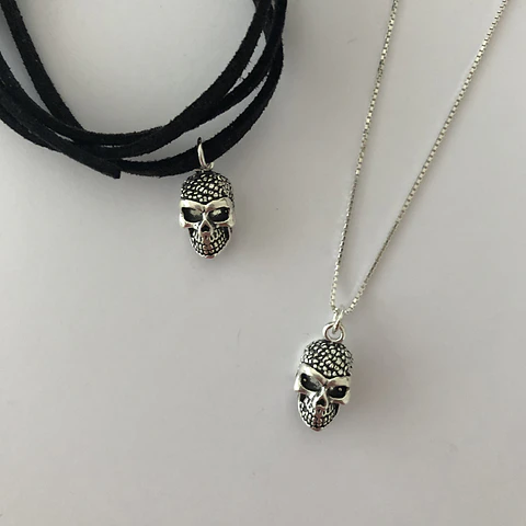 colgante calavera | PLATA