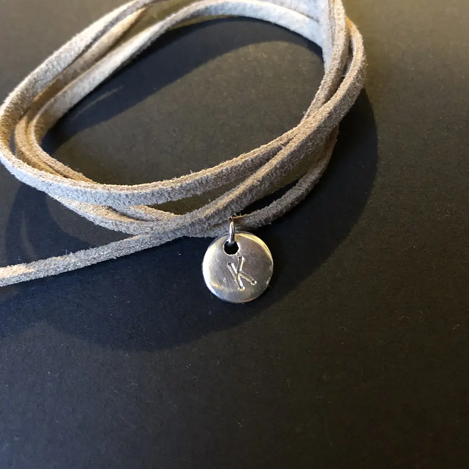 colgantes letras redondo | PLATA 3