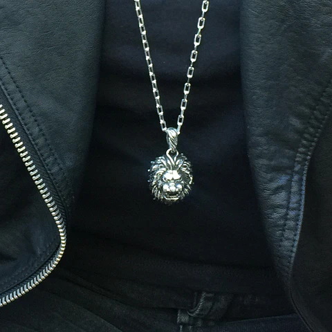 colgante león | PLATA