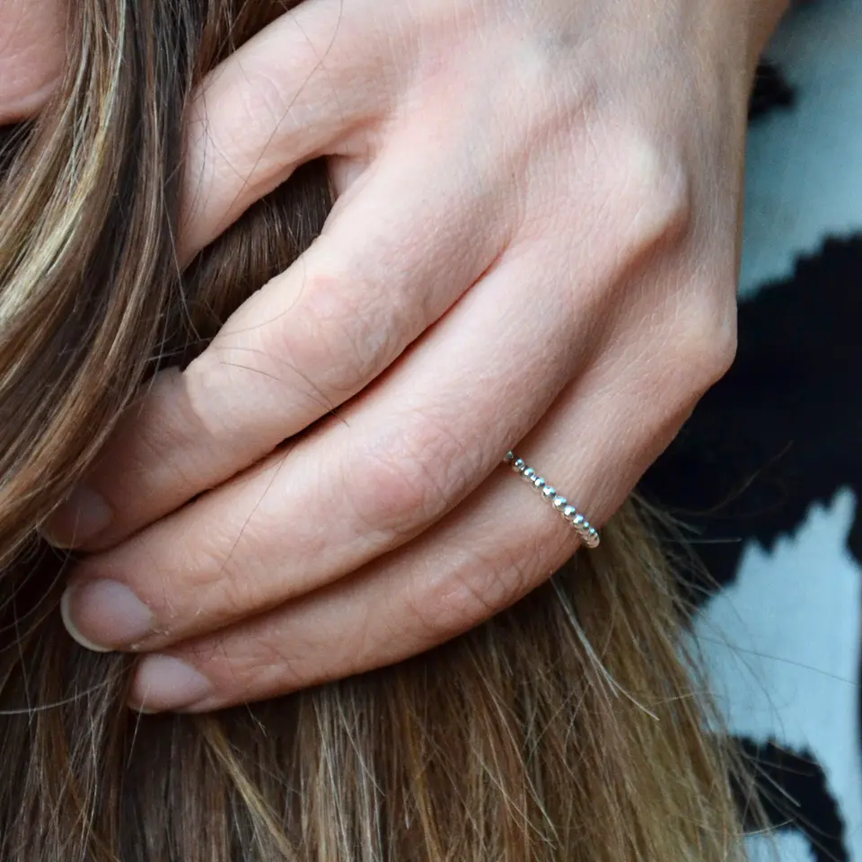 Anillo Bolitas | PLATA 3