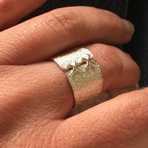 anillo cruces | PLATA