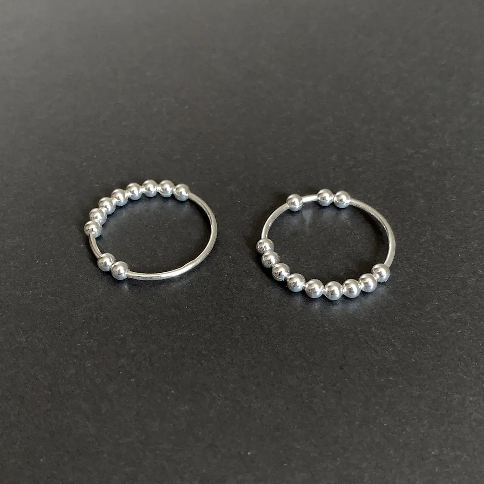 anillo antiestrés | PLATA 1