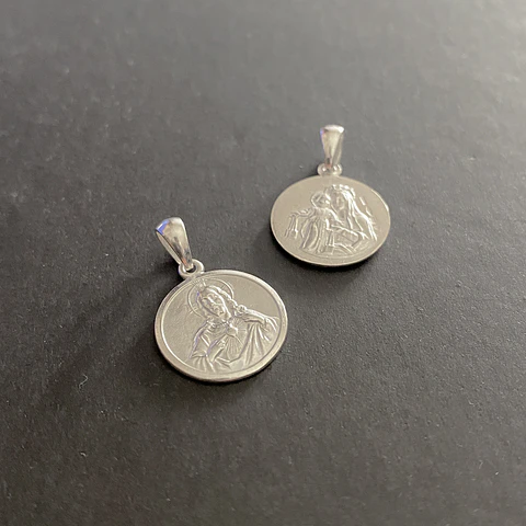 colgantes escapulario | PLATA