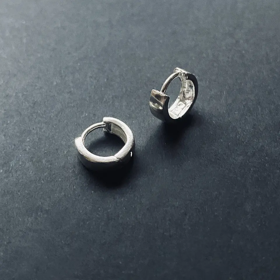 aros argolla lisa gruesa | PLATA 3