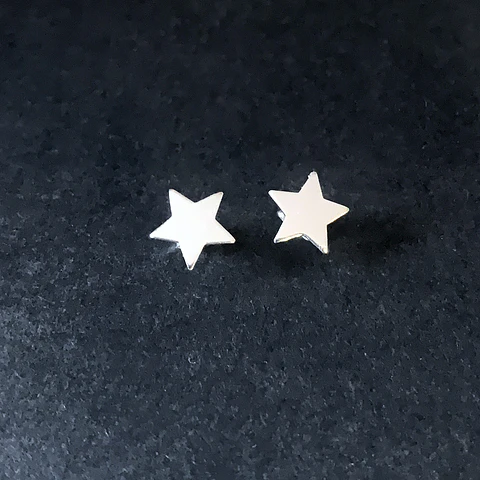 aros estrella | plata
