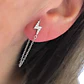 AROS RAYO BRILLOS CADENA | PLATA/plata enchape oro - Miniatura 2