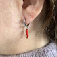 AROS ARGOLLA AJÍ ROJO | PLATA/PLATA ENCHAPE ORO - Miniatura 4