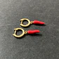 AROS ARGOLLA AJÍ ROJO | PLATA/PLATA ENCHAPE ORO - Miniatura 2