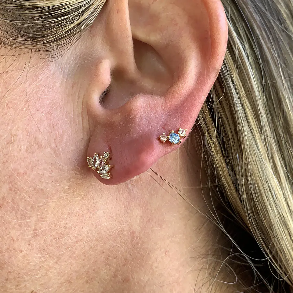 AROS PETIT | PLATA BAÑO ORO 8