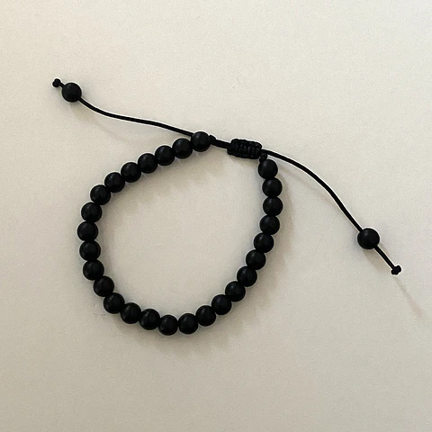 PULSERA MOSTACILLAS ONIX OPACO