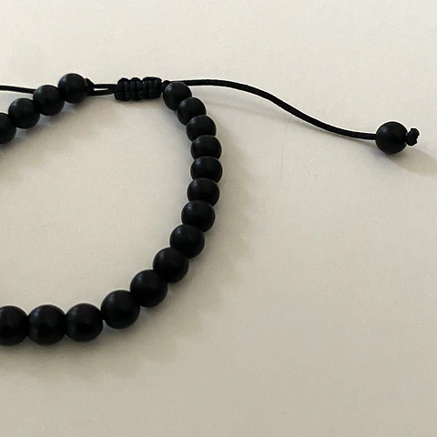 PULSERA MOSTACILLAS ONIX OPACO
